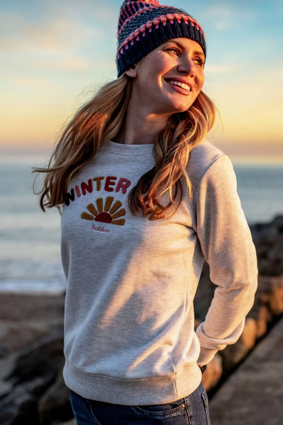 Sweatshirts And Hoodies>Brakeburn Winter Sun Sweatshirt Grey