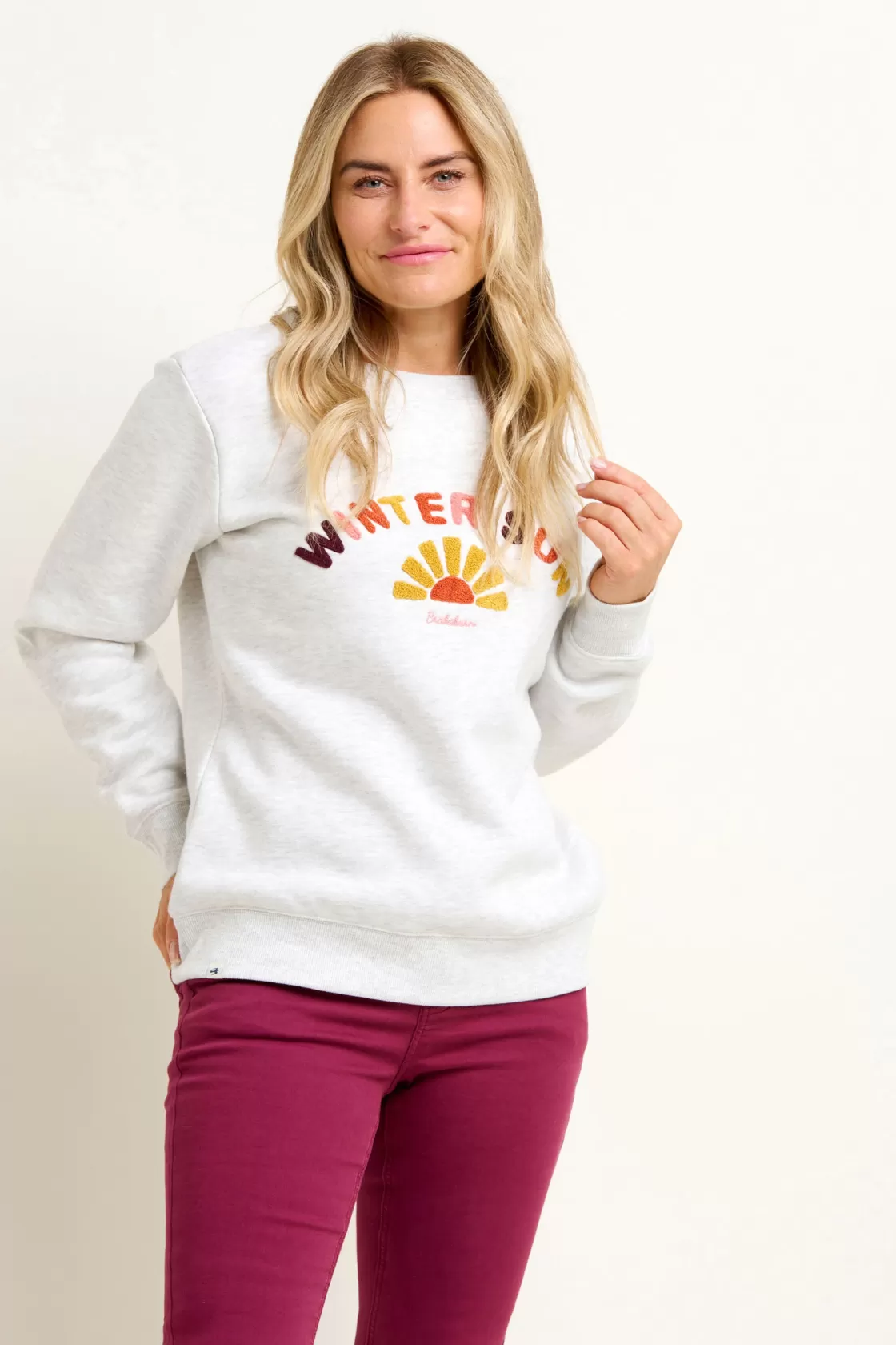 Sweatshirts And Hoodies>Brakeburn Winter Sun Sweatshirt Grey