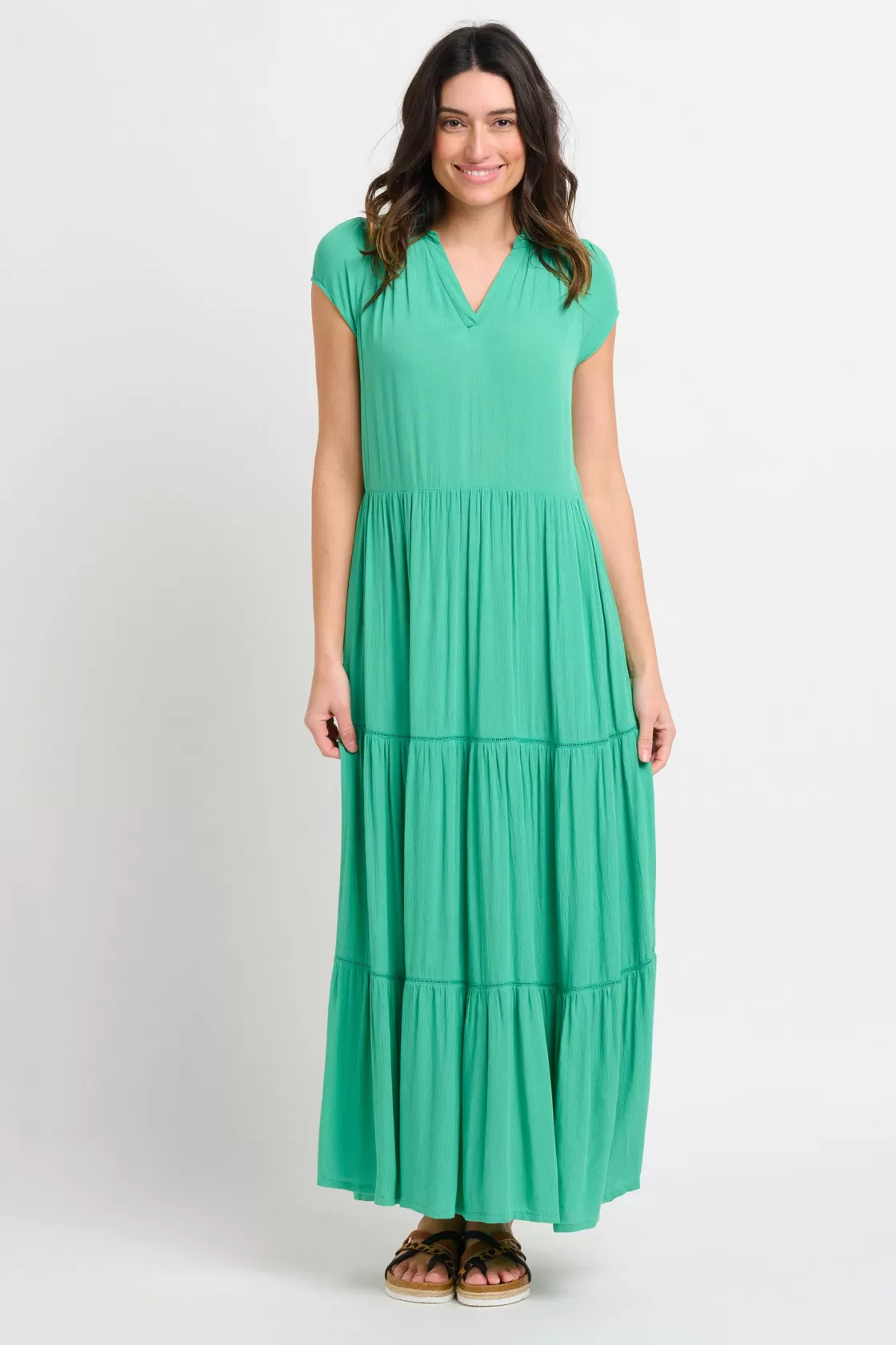 Dresses>Brakeburn Wynn Maxi Dress Green