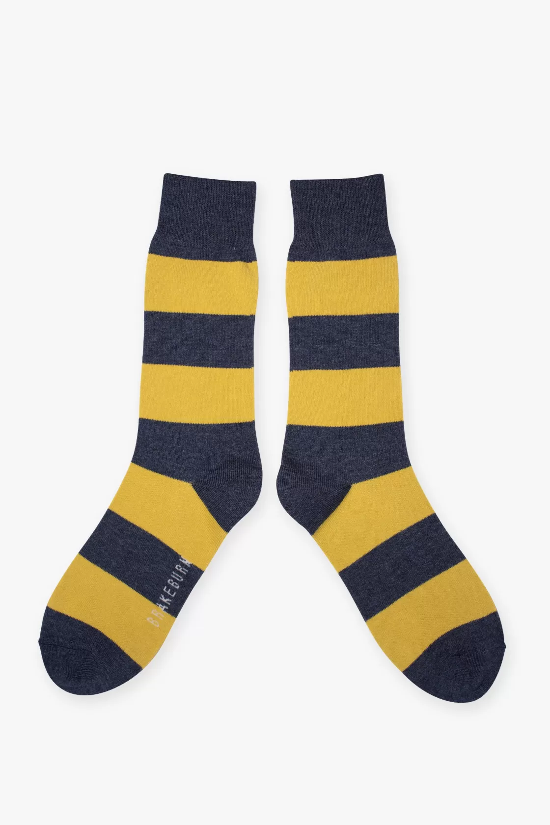 Socks>Brakeburn Yellow Stripe Socks Black