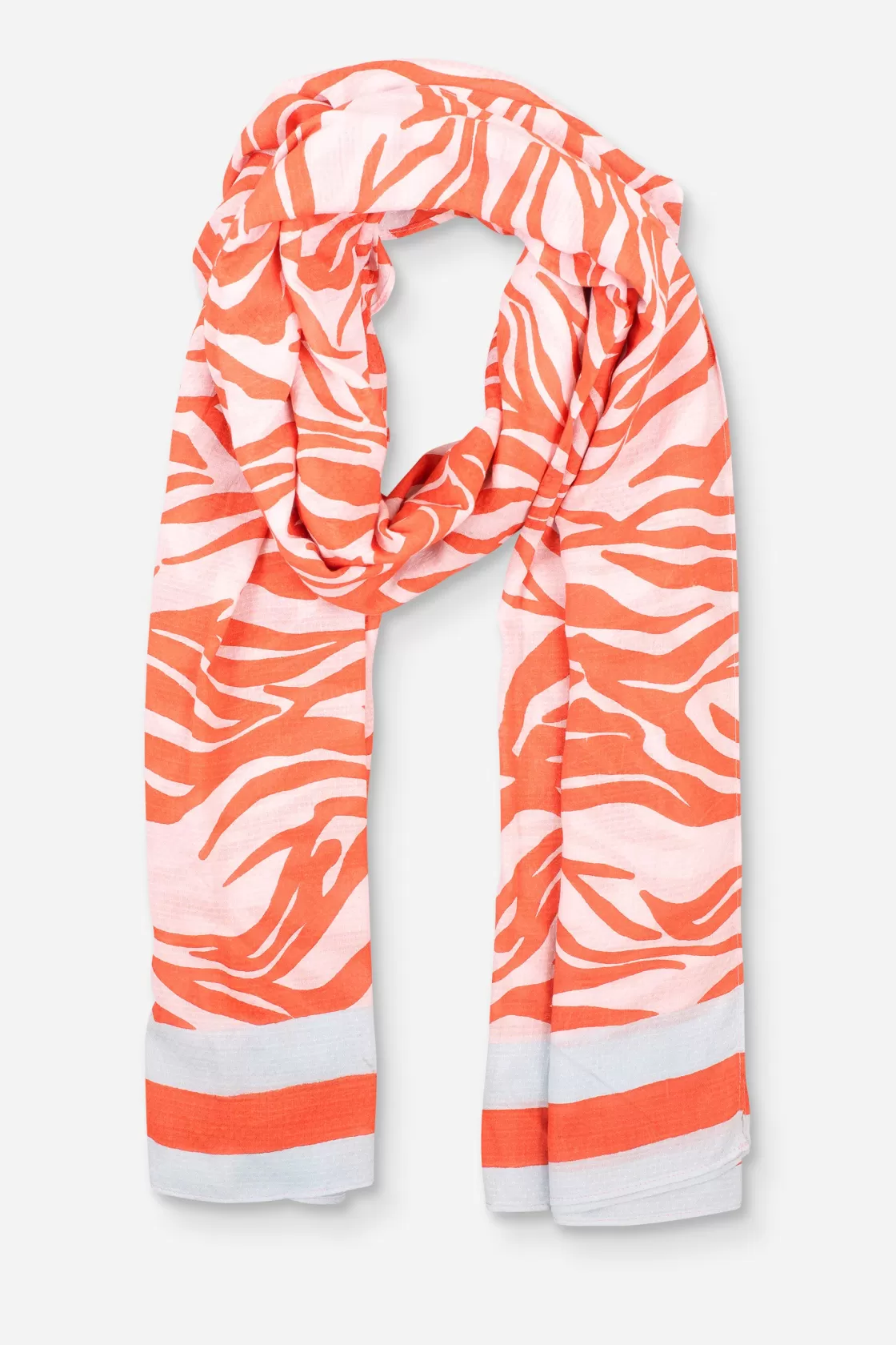 Scarves>Brakeburn Zebra Scarf Blue