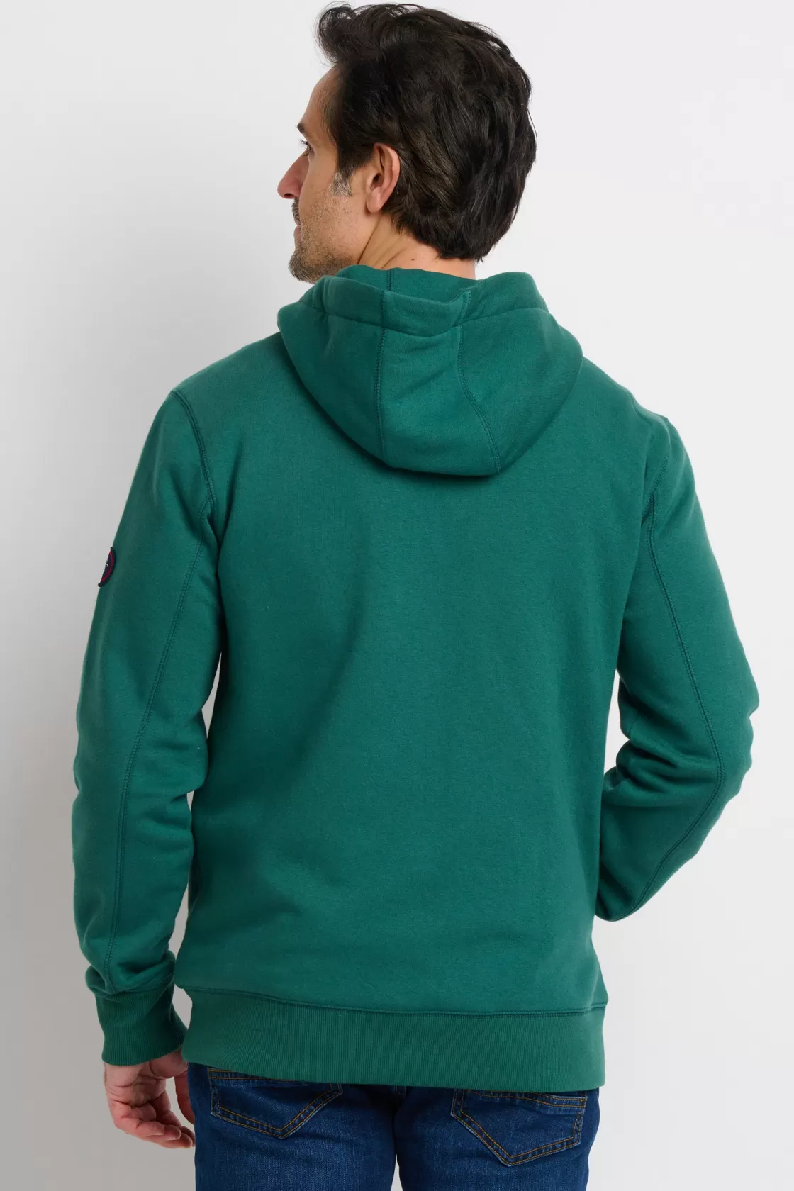 Sweatshirts And Hoodies>Brakeburn Zip Through Hoodie Green